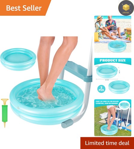 Portable inflatable pool foot - inflatable,