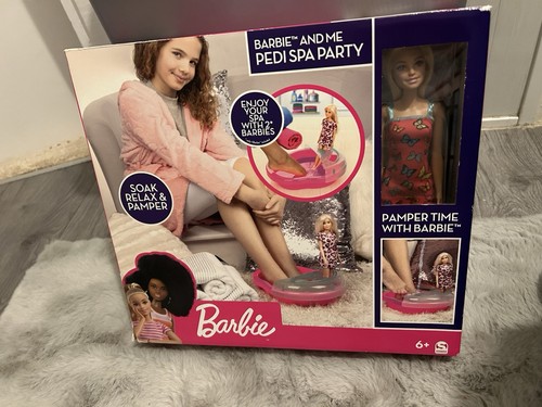 Barbie and pedi spa party - me,