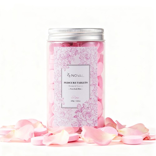 Rose scented foot soak - rose-scented, tablets